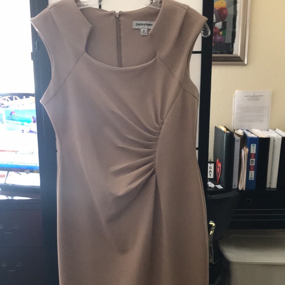 Shelby & Palmer Taupe Sheath Dress - Picture 5 of 5